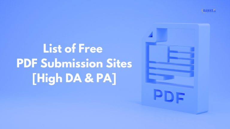 800+ Free PDF Submission Sites in 2026 [High DA & PA]