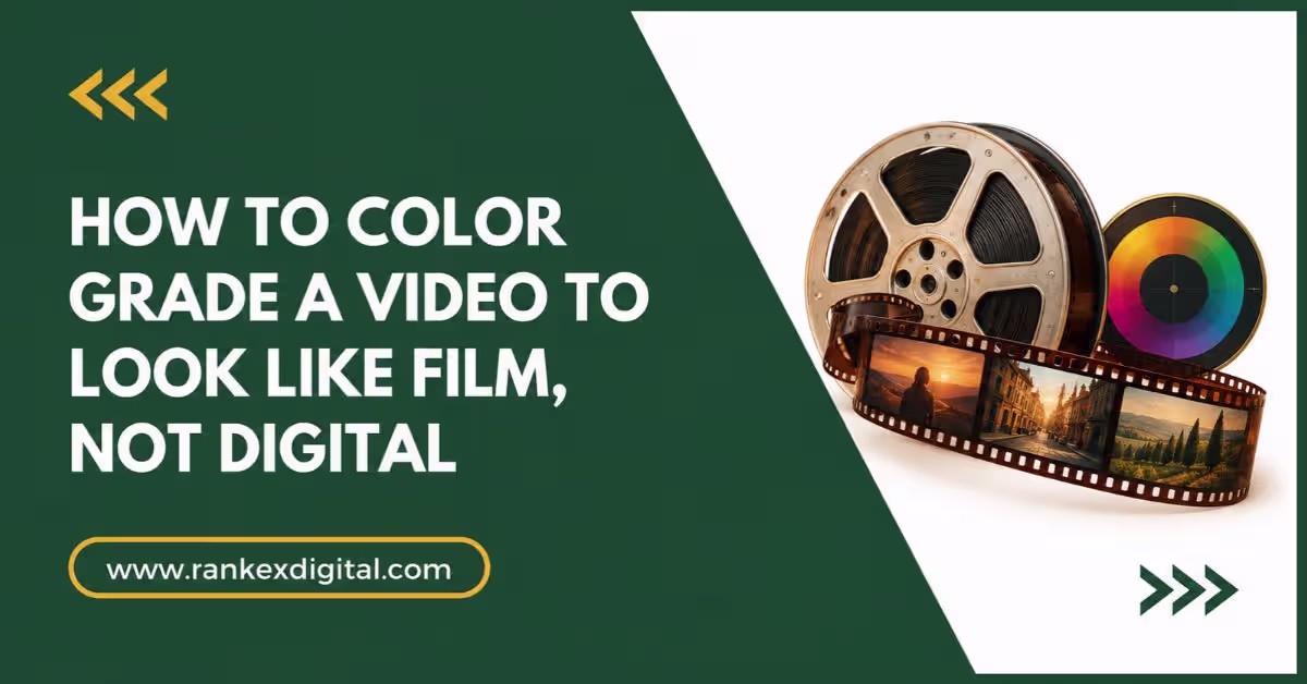 How to Color Grade a Video to Look Like Film, Not Digital - Cover Image