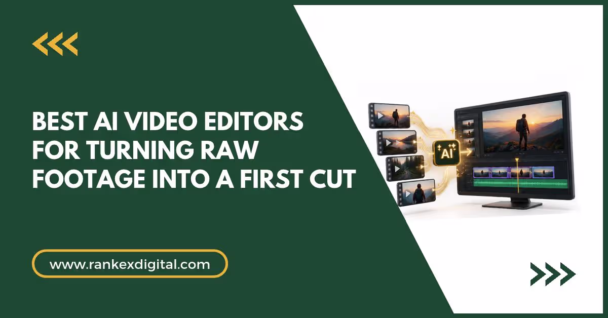 Best AI Video Editors for Turning Raw Footage Into a First Cut - Cover Image